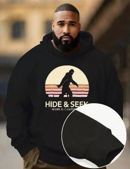 New European And American Men's Printed Autumn And Winter Hooded Sweatshirt in usa to usa