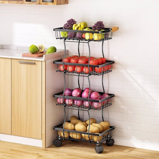 Kitchen 4-layer Slim Fruit Basket