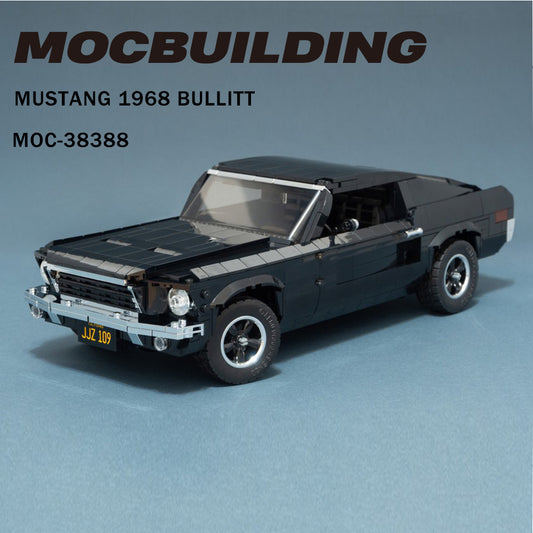 Red & White Coupe GT Super Racing Car Model MOC Building Blocks