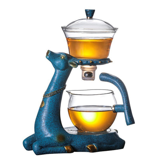 Creative Deer Glass Teapot Heat-resistant Glass Teapot Infuser Tea Turkish Drip Pot