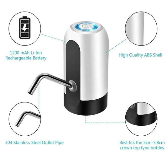Automatic drinking water dispenser with USB charging