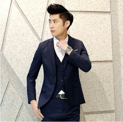 Men's Fabric Three-piece Suit
