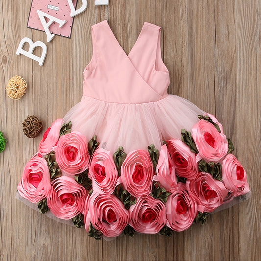 Children's Fashion Clothing Mesh Dress