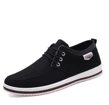 Men's lace-up casual canvas shoes