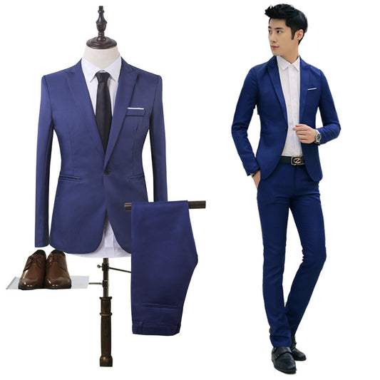 Business two-piece suit slim suit jacket