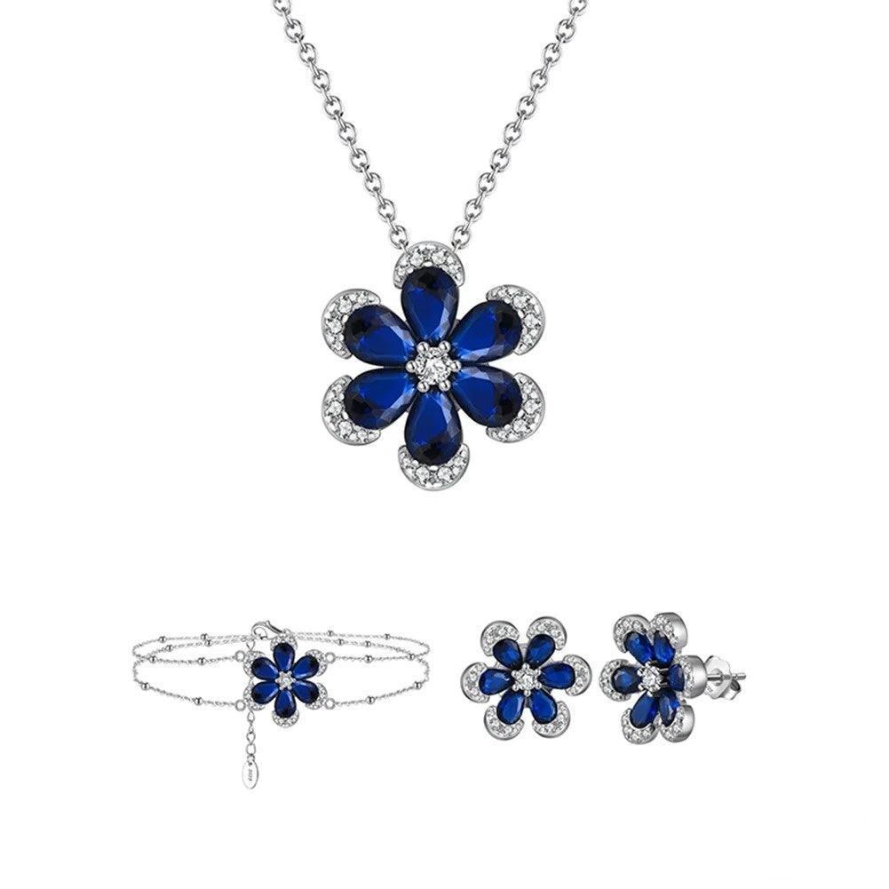 bracelet and earrings