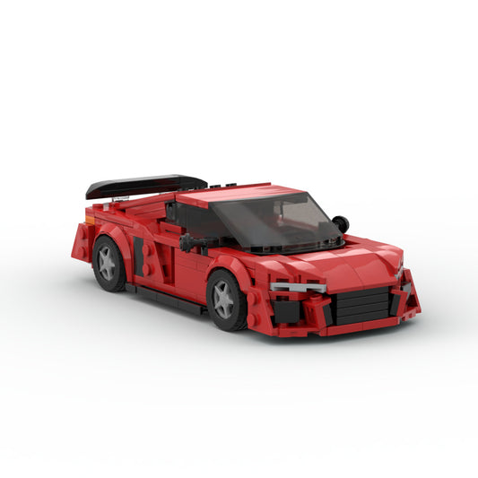 Building Blocks Compatible With Assembling R8 Super Running GT3 Racing Model