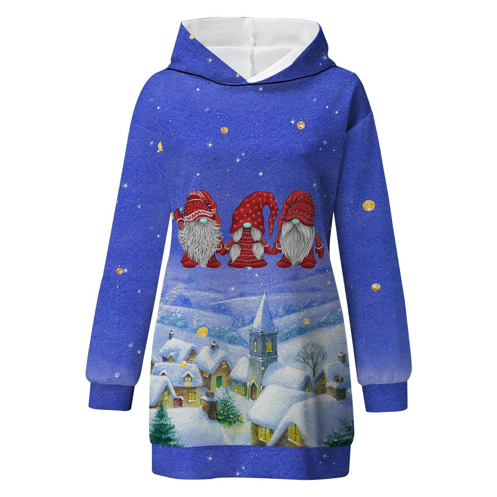 Christmas Print Hoodie Digital Printing 