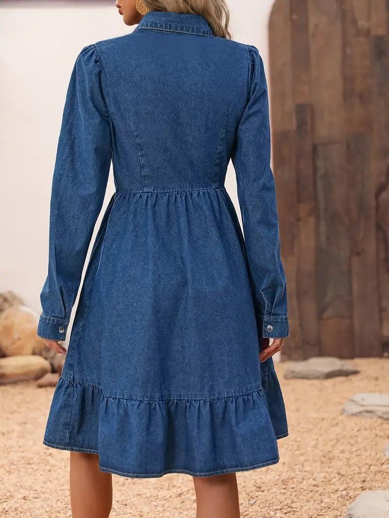 Elegant lapel dresses