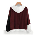Explosive Color Matching Hooded Sweater for Women Vibrant Stylish & Cozy - Awesome Marketplace