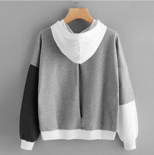 Explosive Color Matching Hooded Sweater for Women Vibrant Stylish & Cozy - Awesome Marketplace
