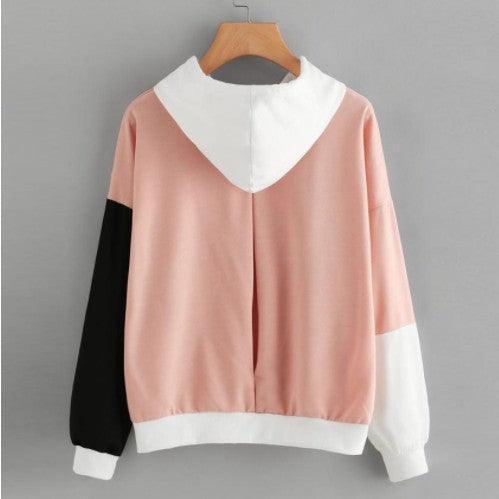 Explosive Color Matching Hooded Sweater for Women Vibrant Stylish & Cozy - Awesome Marketplace