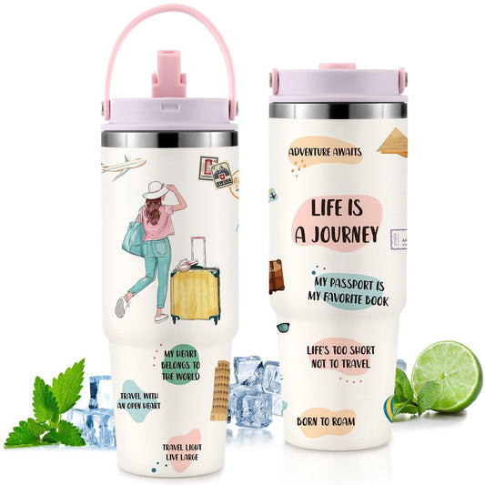 30 oz vacuum insulated printed tumbler
